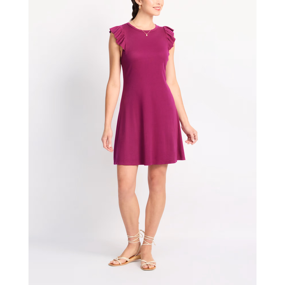 Michael Stars Brenna A-Line *IN Black* Dress Ruffle Sleeve Medium